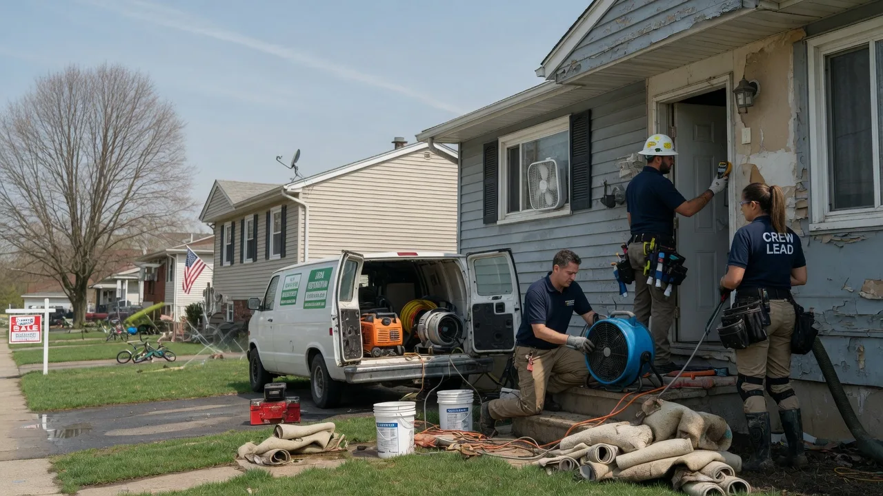 Flood Cleanup in Crown City, OH near me