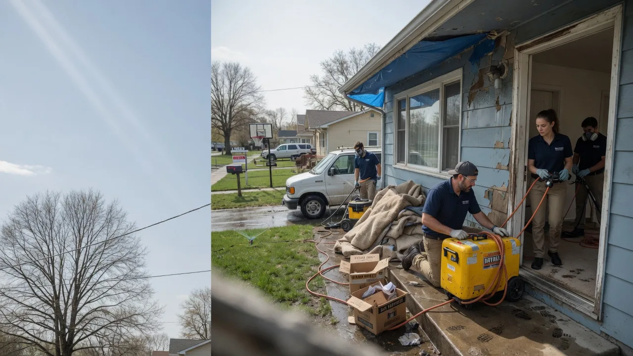 Basement Flood Cleanup in Crown City, OH near me